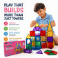 Scoobies Glitter Magnetic Tiles, 70 PCS Building Set for Kids | Colourful Magnetic Construction Toy with Sparkling Tiles, Creative STEM Play & 3D Building Fun | Ages 3+