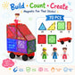 Scoobies Brickable Magnetic Tiles, 70 PCS Building Set for Kids | Magnetic Construction Tiles with Brick-Compatible Surfaces, Figures & Vehicle | STEM Creative Play Toy | Ages 3+
