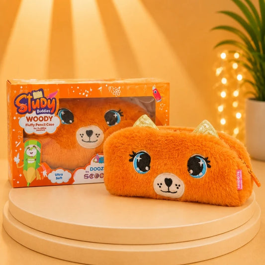 Woody Plush Stationery Pouch