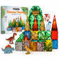 Scoobies Dinosaur Roaring Magnetic Tiles, 40 PCS Building Set for Kids | Dino-Themed Magnetic Construction Toy with Dinosaur Figures, Volcano & Jungle Pieces | STEM Creative Play | Ages 3+