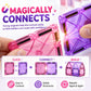 Scoobies Unicorn Magical Magnetic Tiles, 100 PCS Building Set for Kids | Unicorn-Themed Magnetic Construction Toy with Rainbow, Candy & Castle Pieces | Creative STEM Play | Ages 3+