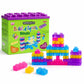 Scoobies Build-A-Squish Soft Blocks, 32 PCS Squishy Building Blocks for Kids | Flexible & Translucent Sensory Construction Toy, Stack, Connect & Create | Creative Learning & Fine Motor Skills Toy for Ages 3+