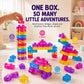 Scoobies Build-A-Squish Soft Blocks, 32 PCS Squishy Building Blocks for Kids | Flexible & Translucent Sensory Construction Toy, Stack, Connect & Create | Creative Learning & Fine Motor Skills Toy for Ages 3+