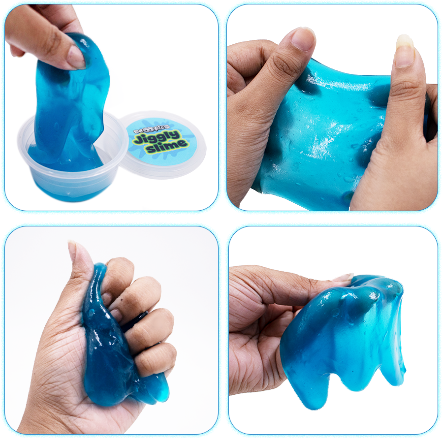 Spacy GooGoo Slime Set (Pack of 4) – Glow, Glitter, Jiggly & Butter Slime with 20 Spooky Wall Crawlers, Sensory Play Toy for Kids (3+ Years)