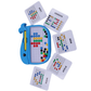 Scoo Tiny - Whale Shaped Magnetic Board  with 45 Colorful Beads, 10 Pattern Sheets & a Stylus | Montessori Learning Toy for Kids 3+ | Screen-Free Play