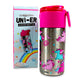 Uni-er Junior Bottle |  With Snacks Slot | Dreamy Unicorn Design |  Premium Stainless-steel |  350 ML