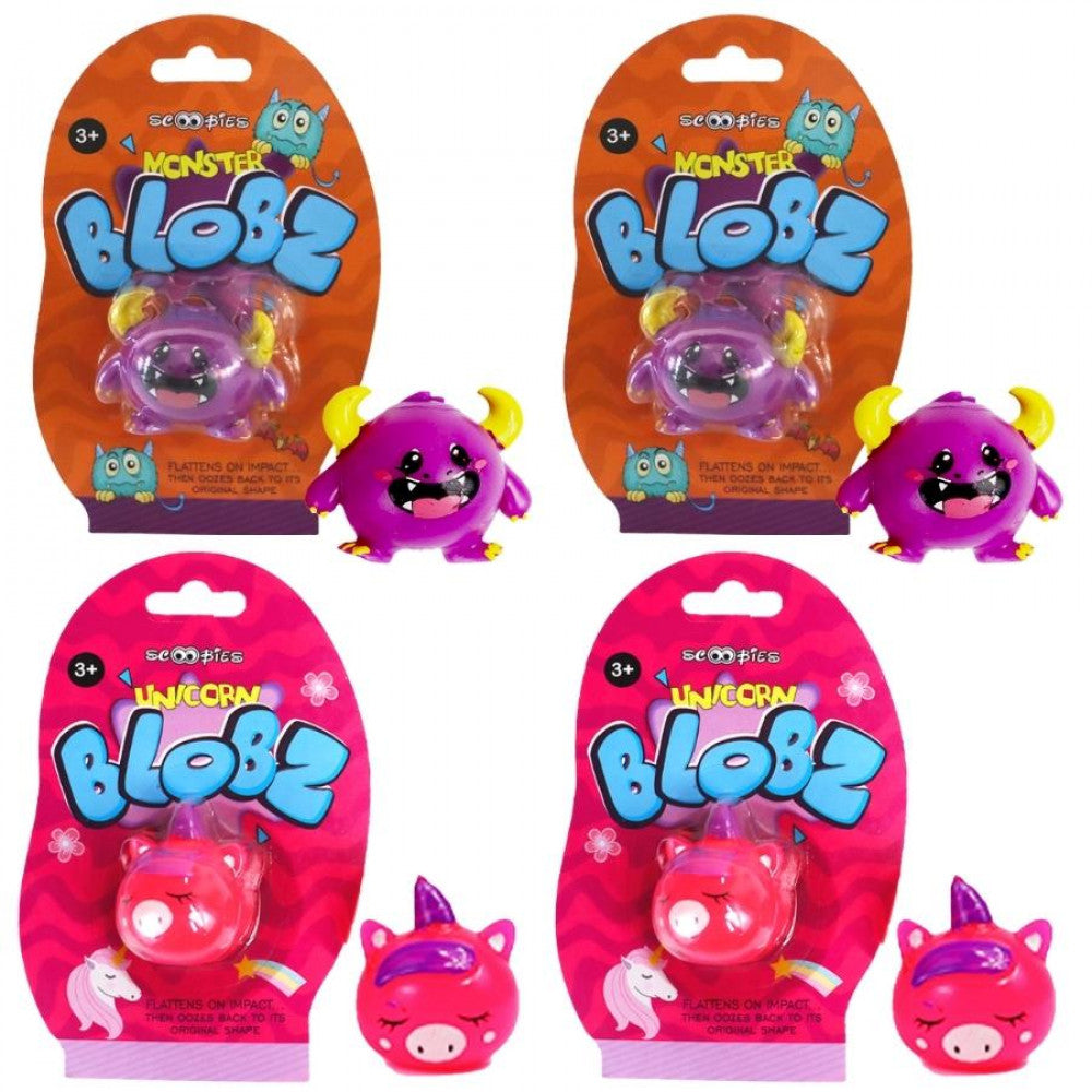 Blobz Squad | Pack Of 4 | Sensory Fidget Toy | Stress Buster | Splat S ...