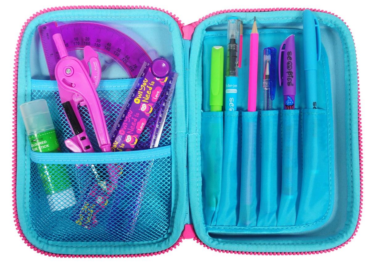 Butterfly Pencil Case | With Detachable Mirror | Multipurpose Pouch | Dazzling Colours - Scoobies