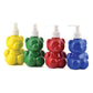 Teddy Bear Finger Paints | Cutesy Teddy Bear Shape | Pack of 4  With Dispenser | Non-Toxic Organic Paint | DIY Art & Craft Joy Kit