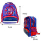 Basketball Love Jr Backpack | With Pulldown Basketball Hoop & Ball | Funky Design | 3 Compartments | Separate A4 Size Compartment | Dual Water Sleeves