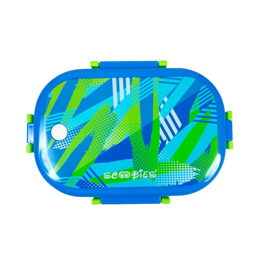 Scoo Yum 3D Lunch Box | With Removable Compartment Separator  |   Blue Buddy Design | Insulated