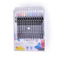 Twintip Pens | With Paintbrush |  12 Assorted Colours | Water Soluble  | Skin-Friendly | Artist Joy Kit