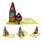 Magnetic Tiles & House Stickers - For Perfect Pretend Play