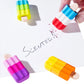 Popsicle  Eraser |  Non-Toxic |   Latex, Dust & Smudge-Free | Age-Resistant |  Minimal Crumbling |  Cute Icecream Lolly  Shape |  Colour Swappable