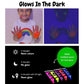 Body Paints  |  Glowing Paint for Face & Body  |  Pack of 5 | UV Black Light Reactive  |   Safe for Kids  | For Glow-in-the-Dark Special Effects