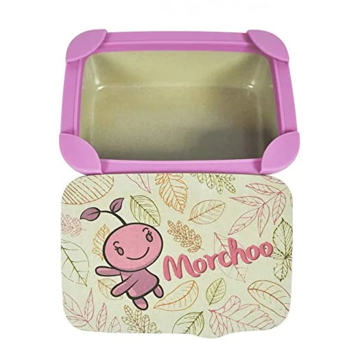 Eco-Friendly Lunchbox Girls  | Rice Husk Material  | Cute Pink Design