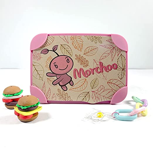 Eco-Friendly Lunchbox Girls  | Rice Husk Material  | Cute Pink Design