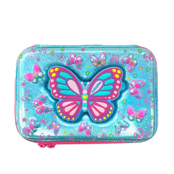 Butterfly Pencil Case | With Detachable Mirror | Multipurpose Pouch | Dazzling Colours