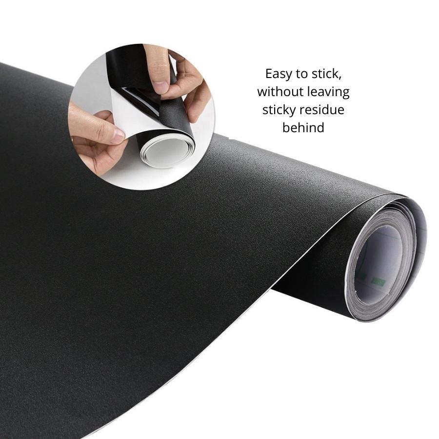 Mr. ChalkBoard | With 5 Dustfree Chalk | Peel & Stick Self Adhesive Writing Board |  2 Metres  |  Multi-Use