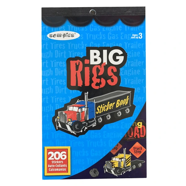 Big Rigs Sticker Book | Easy Peel & Stick Activity Book – Scoobies