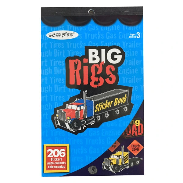 Big Rigs Sticker Book   | Bright Colours |  Easy Peel & Stick | Fun  DIY Activity Book
