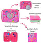All Hearts Pencil Case | With Detachable Mirror | Multi-use Pouch | Scintillating Colours - Scoobies