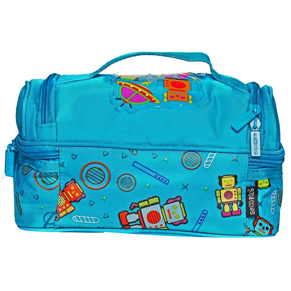 Fab N Dab Lunchbag | Insulated | Vibrant Colours |  Applique badge work | Dapper Design - Scoobies
