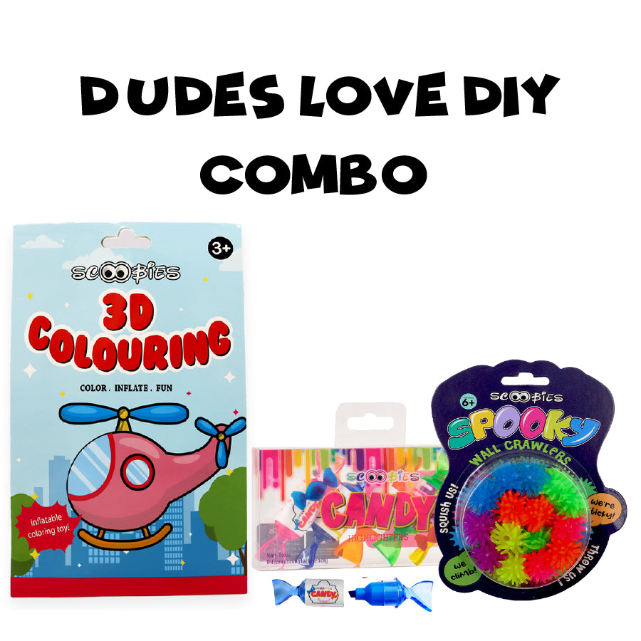 Dudes Love DIY Combo  | Set of 3 | Kids Activity Box