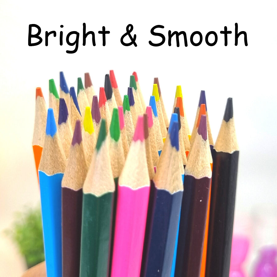 Colouring Pencils | Pack of 36 Multi-colour Pencils |  Kids Safe