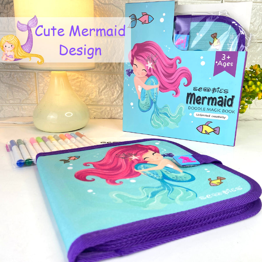 Doodle Magic Book in Mermaid theme