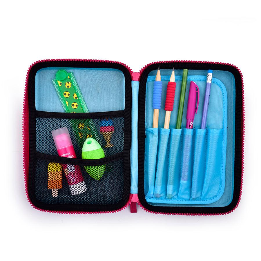 Heart Love Pencil Case | With LED Light| Multi-purpose Pouch | Shimmering Colours - Scoobies