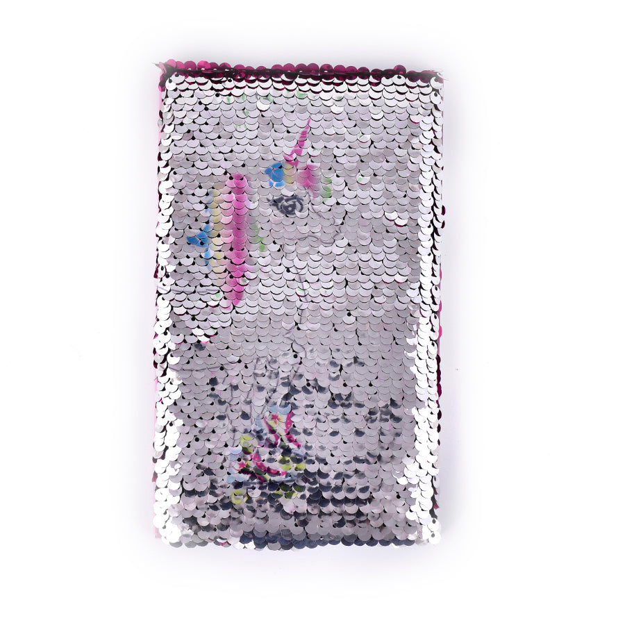 Sequins Unicorn Diary Gift Set  | With 2 Sticker Sheets & 3 Marker Pens  |  Colour Changing Reversible A5 Size Diary | Best Girls' Return Gift