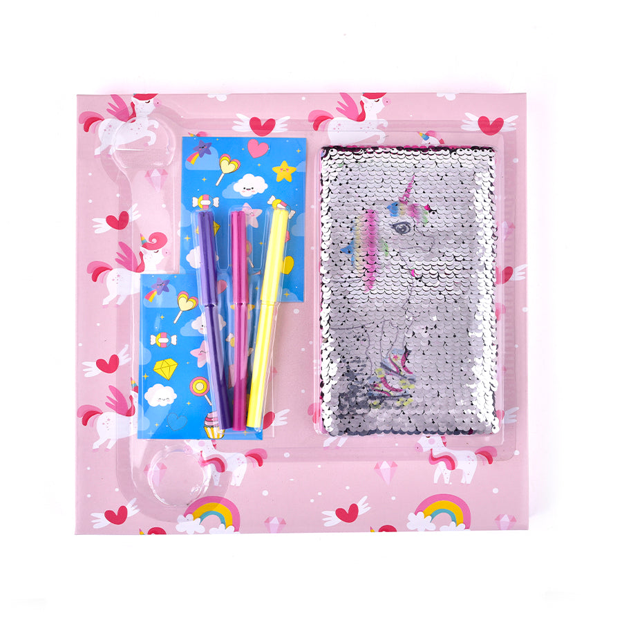 Sequin Diary Gift Set
