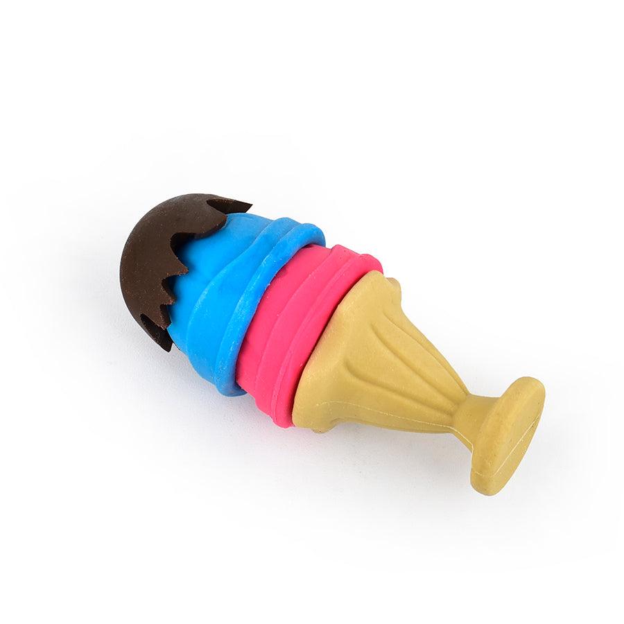 Ice cream Pencil Eraser |  Non-Toxic |   Latex, Dust & Smudge-Free | Age-Resistant |  Minimal Crumbling |  Cute Icecream Cone  Shape |  Colour Swappable - Scoobies