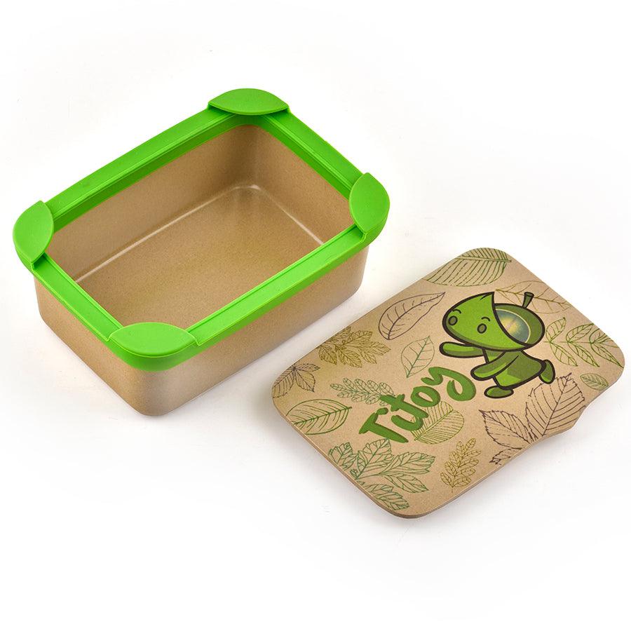 Eco-Friendly Lunchbox Boys  | Rice Husk Material  | Cute Green Design - Scoobies