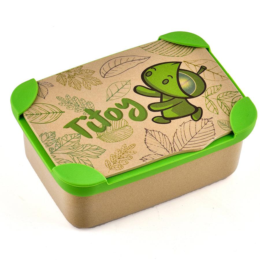 Eco-Friendly Lunchbox Boys  | Rice Husk Material  | Cute Green Design - Scoobies