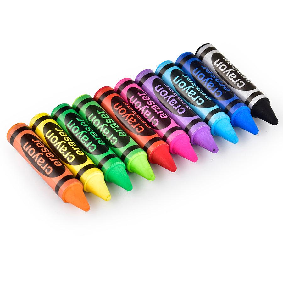 Crayon Eraser |   Dust & Smudge-Free | Age-Resistant |  Minimal Crumbling |  Crayon Shape |   Pack of 2 - Scoobies