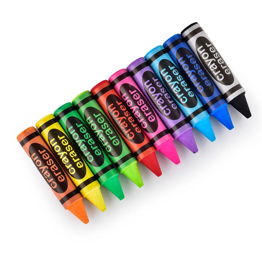 Crayon Eraser |   Dust & Smudge-Free | Age-Resistant |  Minimal Crumbling |  Crayon Shape |   Pack of 2 - Scoobies