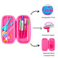 Heart is Pink Holographic Pencil Case | With Separate Pens Slot | Premium EVA Quality | Multi-Use Pouch