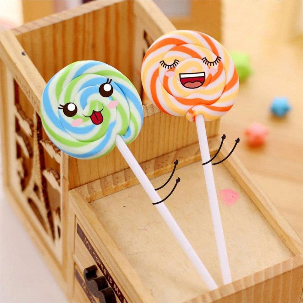 Lolly Polly Eraser  | Pack of 2  | Cutesy Candy Shape  |  Non-Toxic  | Minimal Crumbling | Age Resistant - Scoobies