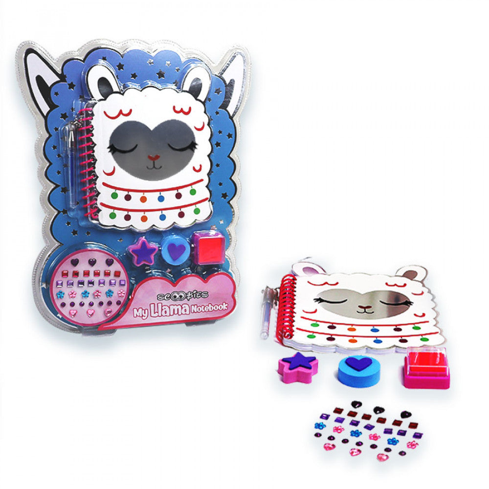 Loving Llama Gift Set |  With Attached Hangable Pen |  Cool Stickers |  Glitter Beads |  Cutesy Stamps |  Ideal Return Gift