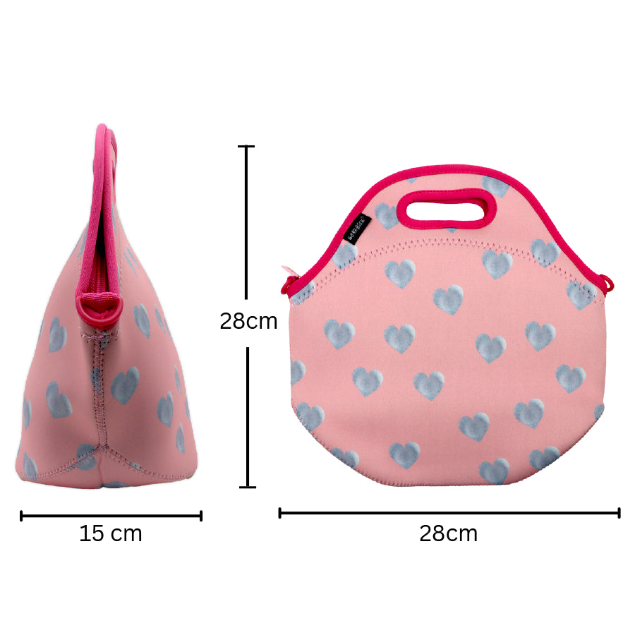 Neoprene Lunchbag - Heart Design