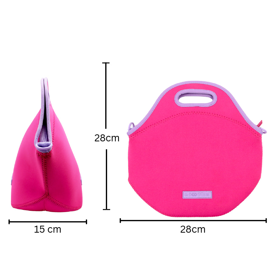 Neoprene Lunch Bag - Pinklicious Design