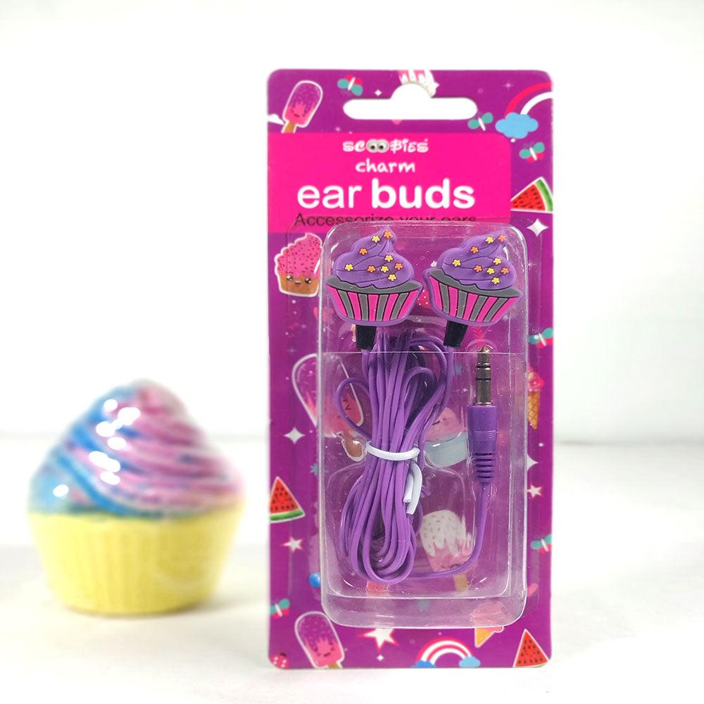Cupcake Charm Earbuds(Pack of 2) - Scoobies