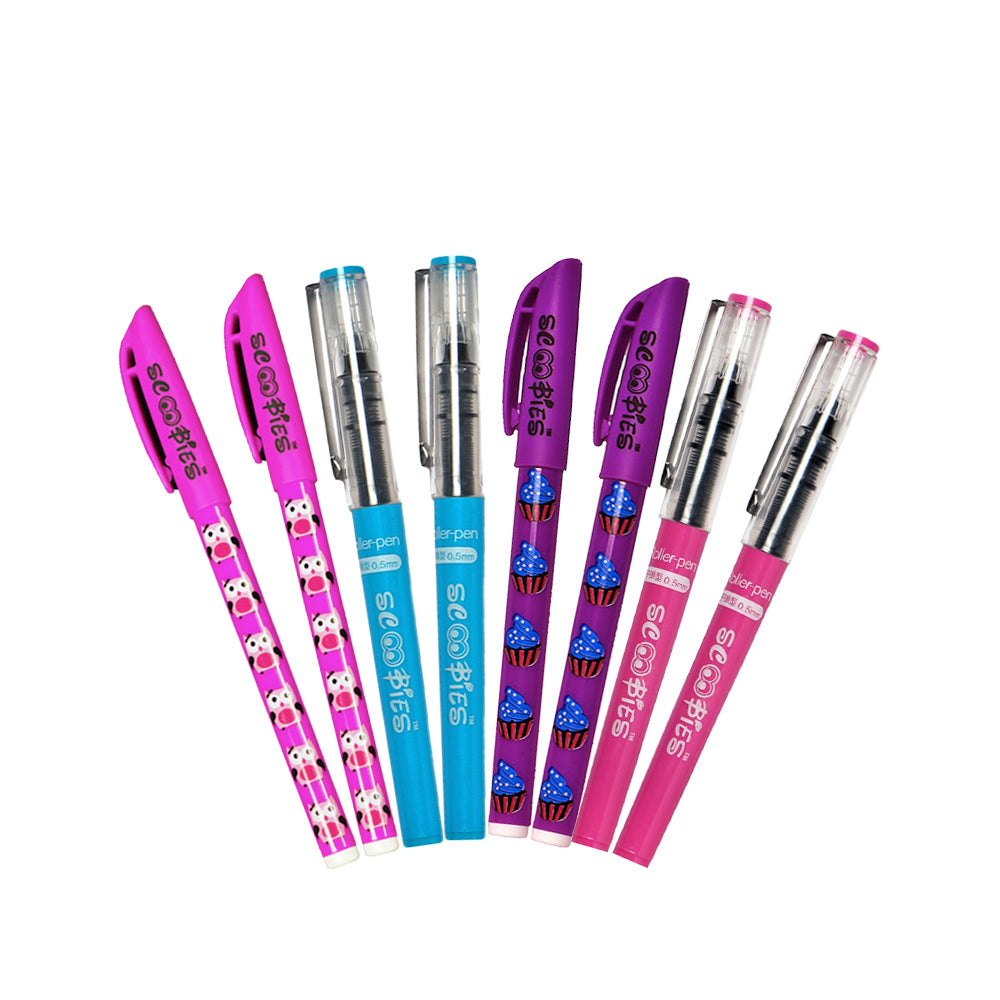 Pack of 8 Sense Pens Best School Essential Kit Scoobies