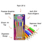 Soft Grip Pencils  |   Pack of 6 |   With Multicolour Removable Grippers |  Eraser Top   |  Ergonomic Extra-Dark Graphite Grip