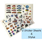 Scoo-Rub Stickers (Blue)  | Transfer Sticker Set | With Stylus |  My Starry World | My City & Roads  | My Buildings & Monuments  | 100+ Stickers | DIY Sticker Activities | Artistic Mini Box