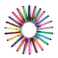 Tri Marker Stamper Pens | 24 Pens Set | Water Soluble |  Skin-Friendly  |  Cutesy Stamps |  Ergonomic Grip