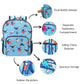 Shark Glow-in-the-Dark Bag  |  With Stationery Pocket  |  Internal Laptop Sleeve | Cool Blue Shark Design