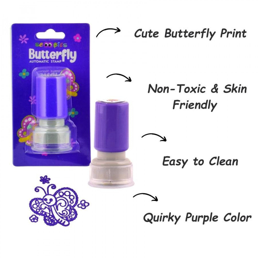 A Combo Of Stamps |  Mess-Free Automatic Stamping | Unicorn, Butterfly & Football Design Stamper |  DIY Art & Craft